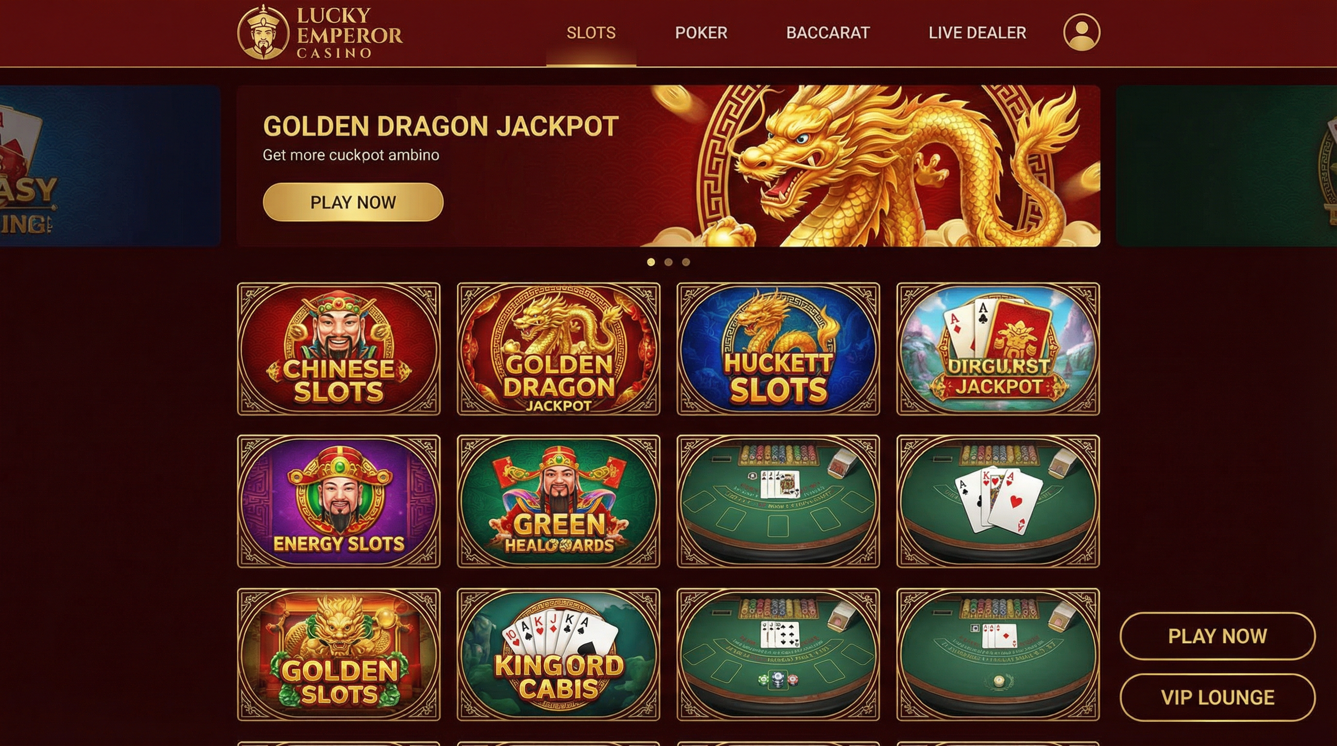 老虎机游戏大厅展示多款游戏选择